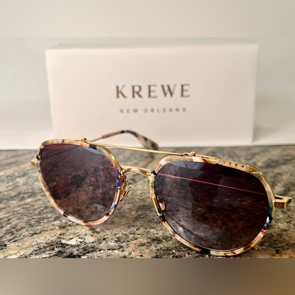 KREWE Sunglasses - BAKER - 18K Titanium + Gelato Mirrored - Picture 8 of 10